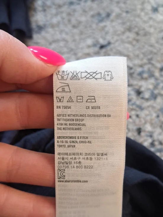 Abercrombie & Fitch Strapless Layered Lace Ruffle Dress - Navy - Picture 6 of 6